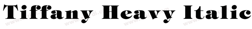 Tiffany Heavy Italic字体转换